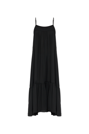 Oversize dress with shoulder straps
