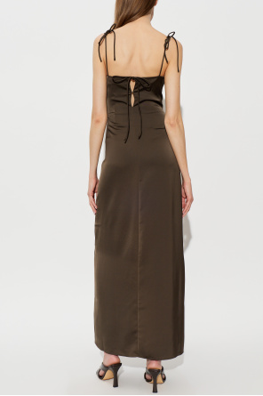 ROTATE Satin slip dress