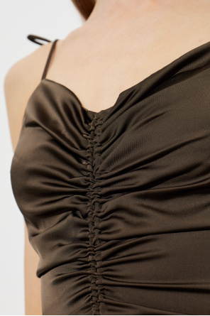 ROTATE Satin slip dress