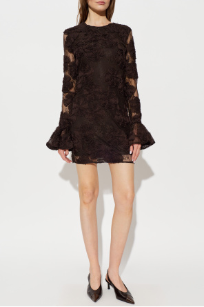 ROTATE Lace dress with long sleeves