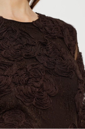 ROTATE Lace dress with long sleeves