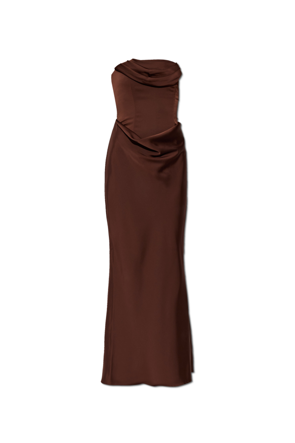 Satin off-shoulder dress od ROTATE