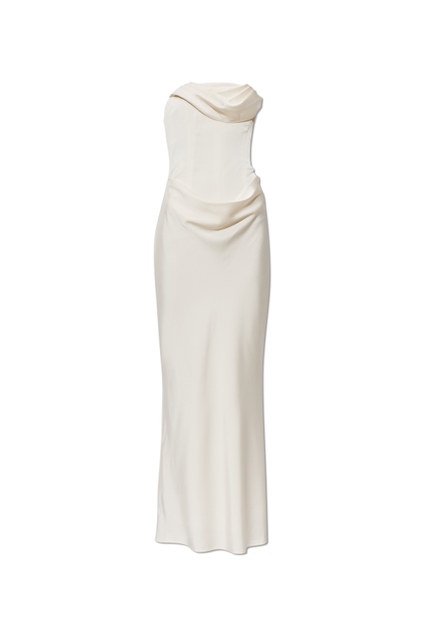 Satin off-shoulder dress od ROTATE