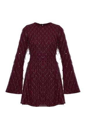 Vestido com franjas brilhantes