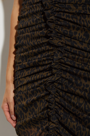 ROTATE Vestido con estampado animal