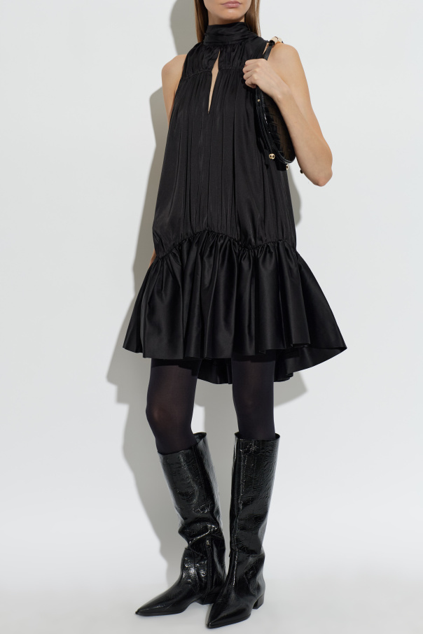 ROTATE Asymmetrisches Kleid mit Schal