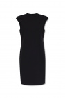 ruffled-sleeve A-line dress