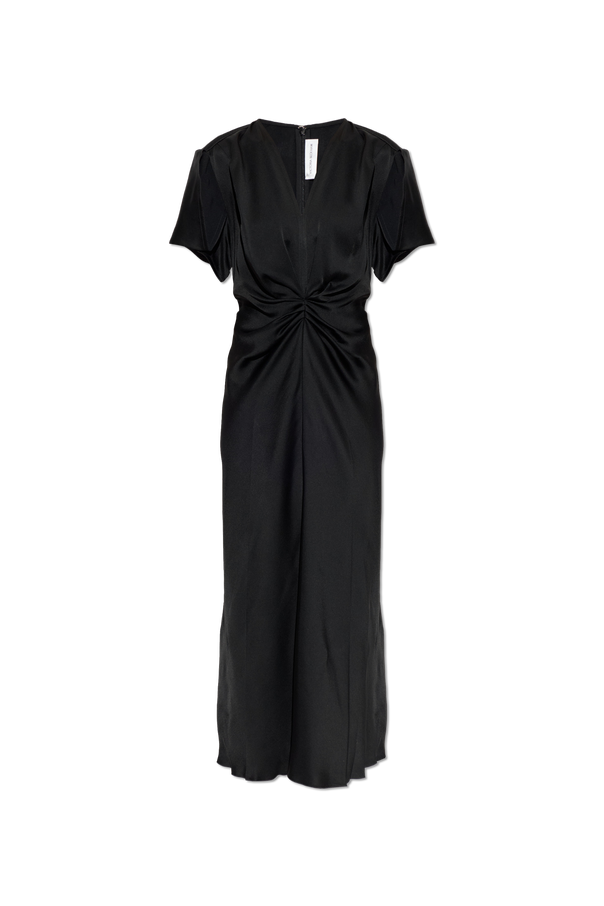 Satin dress with draping od Victoria Beckham