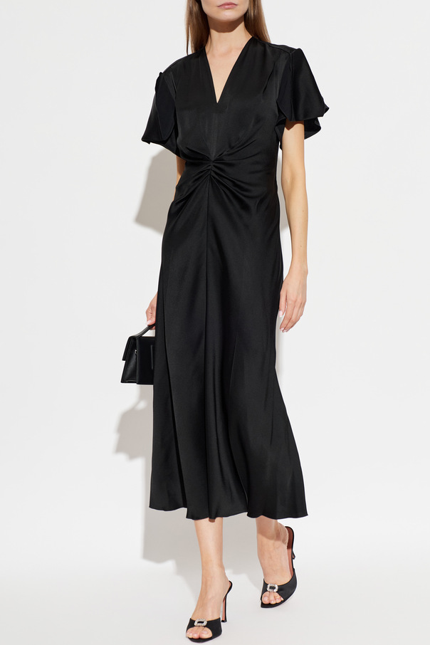 Victoria Beckham Satin dress with draping