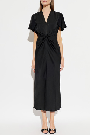 Victoria Beckham Satin dress with draping