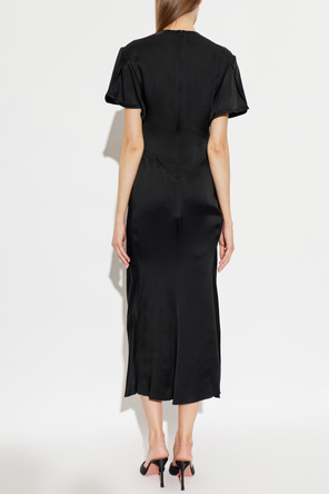 Victoria Beckham Satin dress with draping