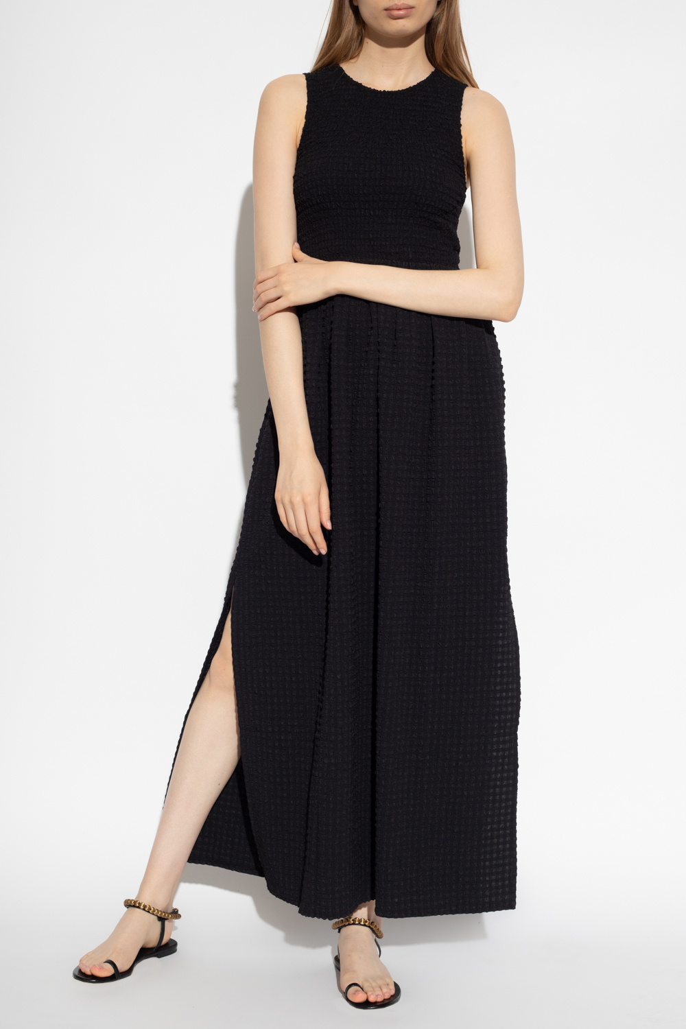 Cotton velvet pants with pockets and an elastic waistband ‘Darcy’ dress