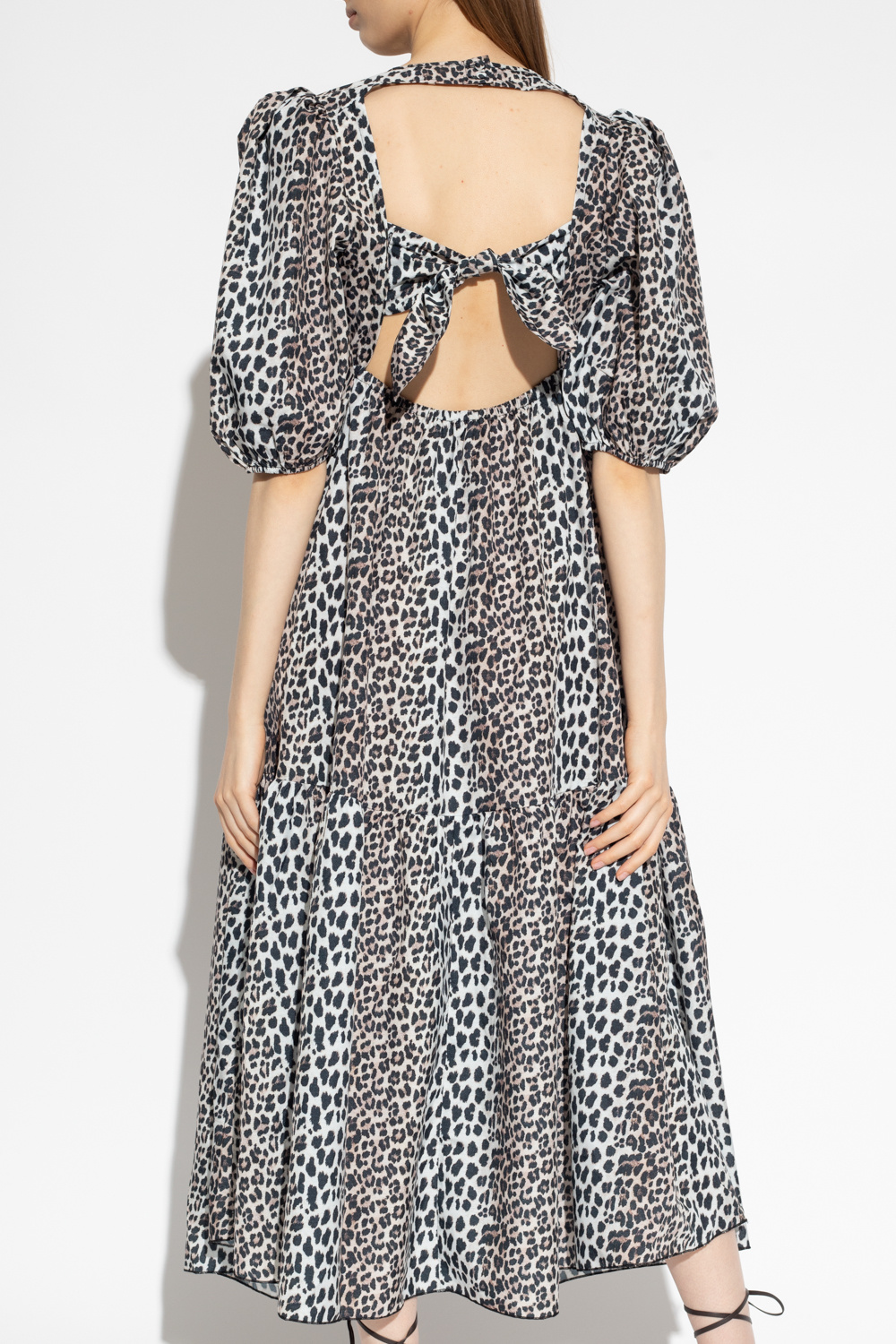 Plus Straight Leg Barbed Wire Print Jean ‘Carrie’ dress