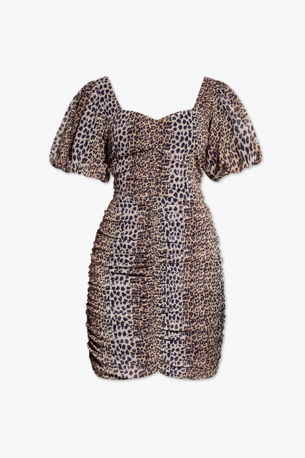 Dsquared2 logo-print shirt slip dress ‘Fabiola’ short-sleeved slip dress