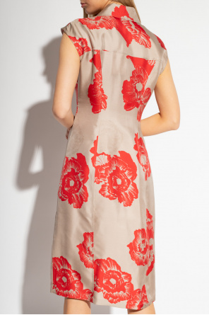 Salvatore Ferragamo Silk dress with floral motif