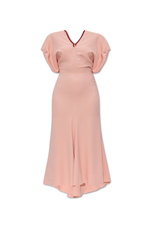 Vestido asimétrico con escote en pico