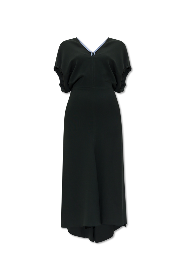 Asymmetric dress with a V-neckline od Victoria Beckham