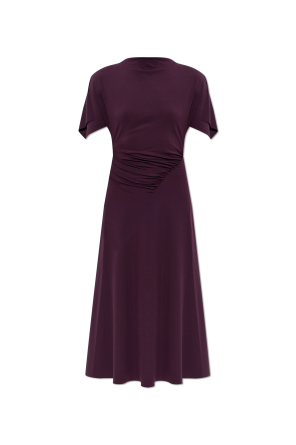 Asymmetric draped dress