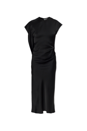 Asymmetrical dress with a slit