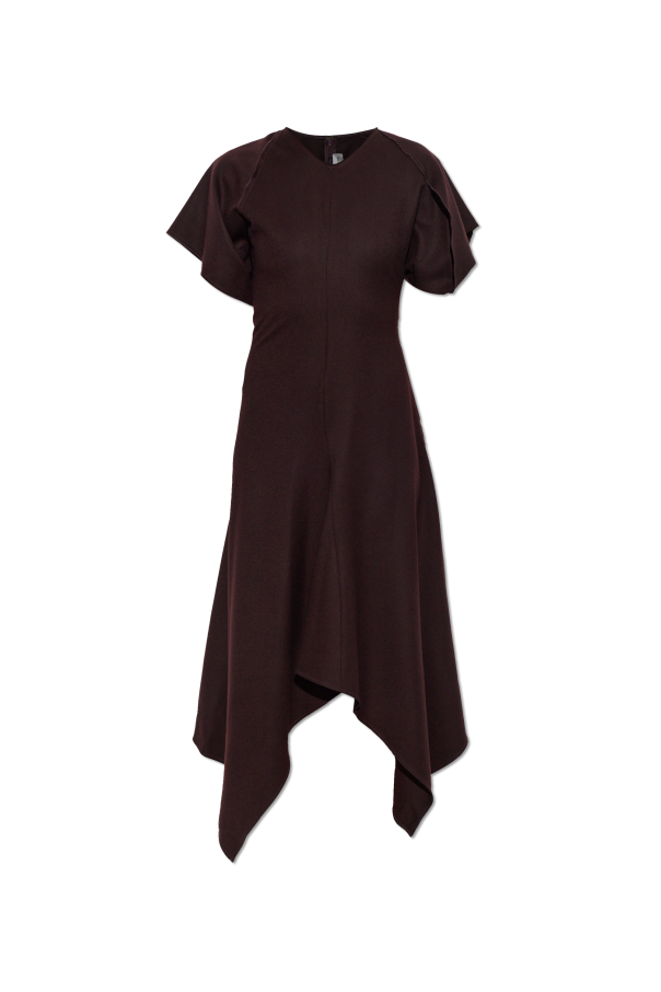 Wool dress with an asymmetric cut od Victoria Beckham
