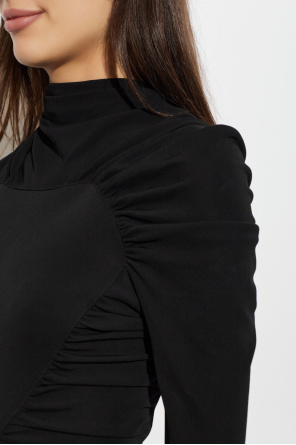 Victoria Beckham Asymetryczna sukienka z drapowaniem