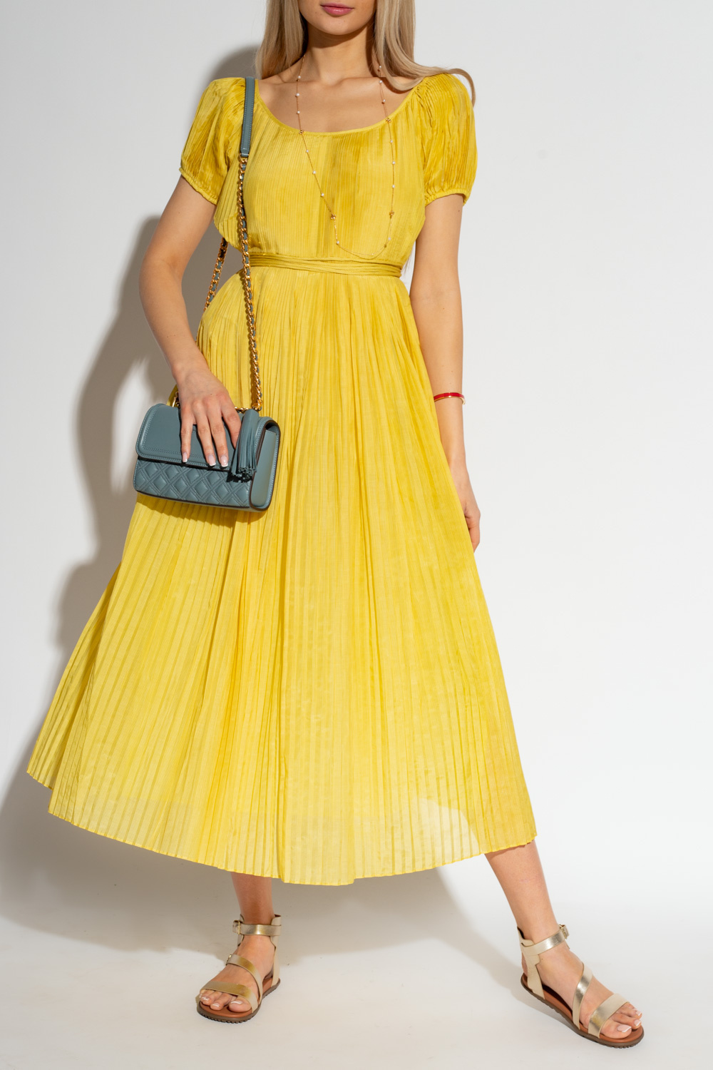 Tory Burch Pleated embossed dress