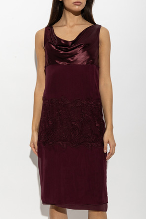 FERRAGAMO Vestido con inserción de encaje