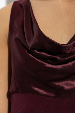 FERRAGAMO Vestido con inserción de encaje