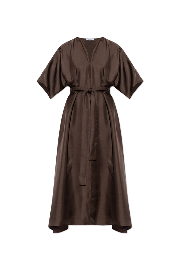 FERRAGAMO Vestido de seda com cinto