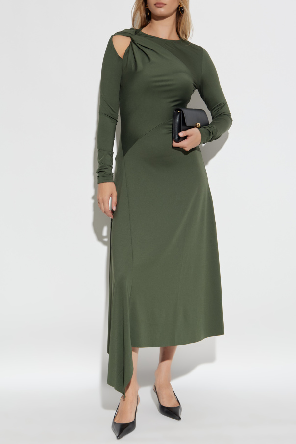 Victoria Beckham Vestido asimétrico con drapeado