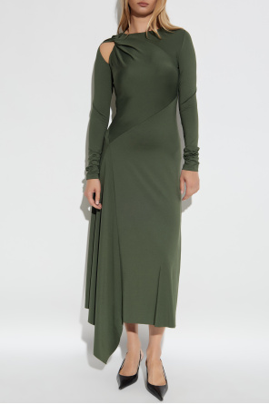 Victoria Beckham Vestido asimétrico con drapeado