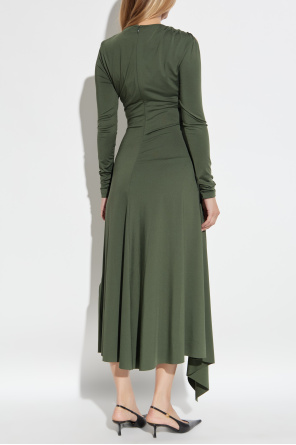 Victoria Beckham Vestido asimétrico con drapeado