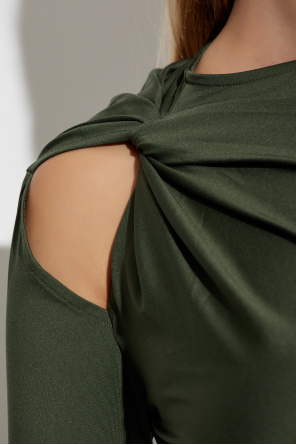 Victoria Beckham Vestido asimétrico con drapeado