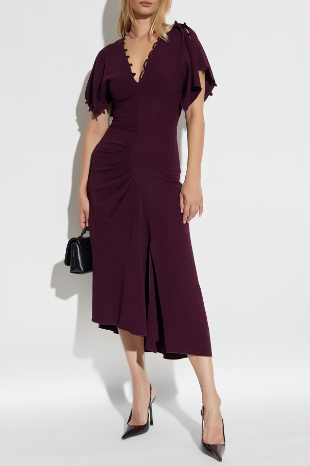 Victoria Beckham Vestido con abertura delantera