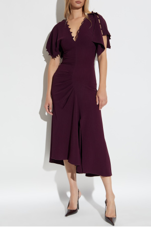 Victoria Beckham Vestido con abertura delantera