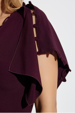 Victoria Beckham Vestido con abertura delantera