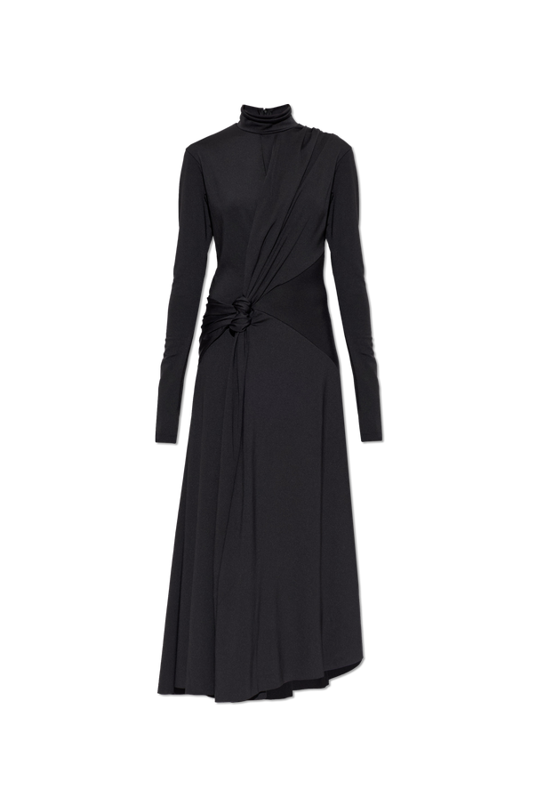 Asymmetrical dress with a turtleneck od Victoria Beckham