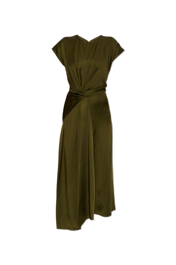 Satin dress with draping at the waist od Victoria Beckham