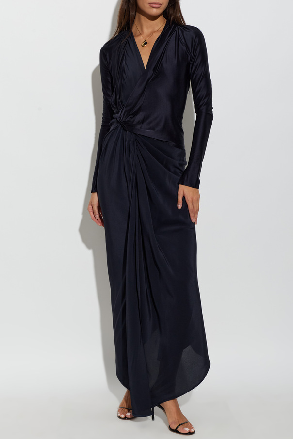 Victoria Beckham Satiniertes Kleid mit asymmetrischem Schnitt