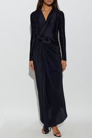 Victoria Beckham Satiniertes Kleid mit asymmetrischem Schnitt