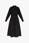 Tea-length dress with A-line silhouette