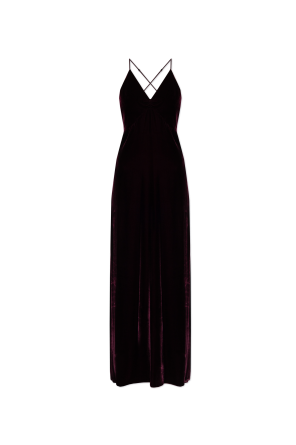 Vestido de terciopelo de tirantes