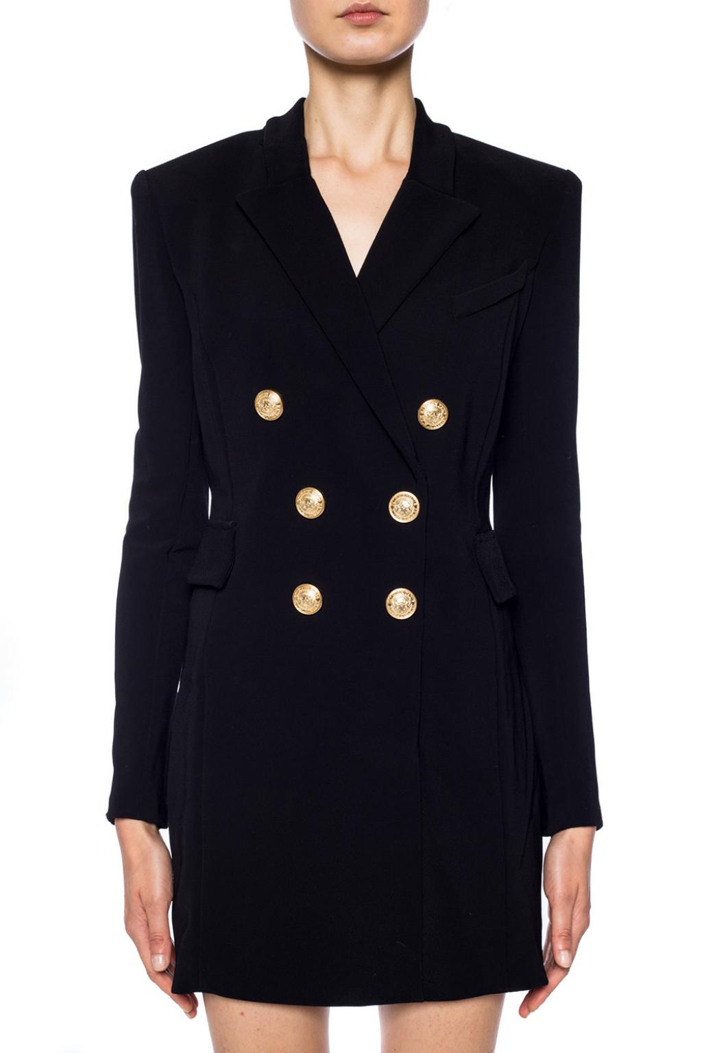 balmain coat dress