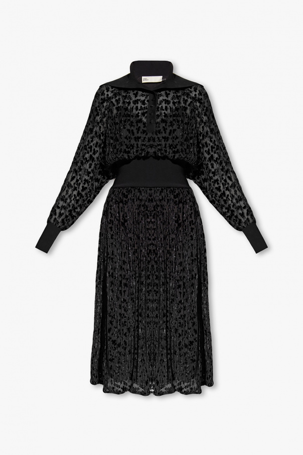 Tory Burch Velvet-trimmed dress