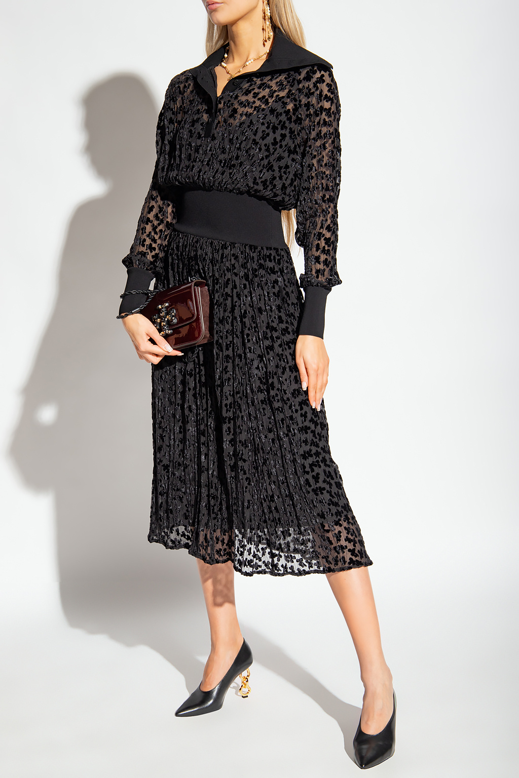 Tory Burch Velvet-trimmed dress