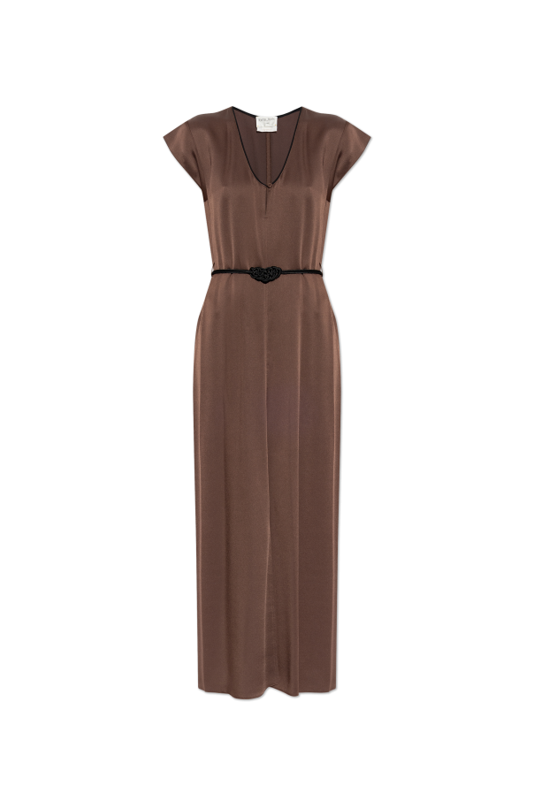 Satin dress with belt od forte_forte