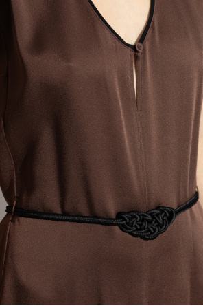 forte_forte Vestido acetinado com cinto