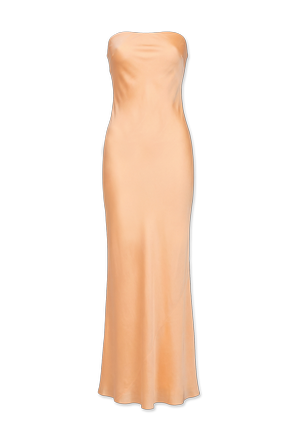 Satin off-the-shoulder dress