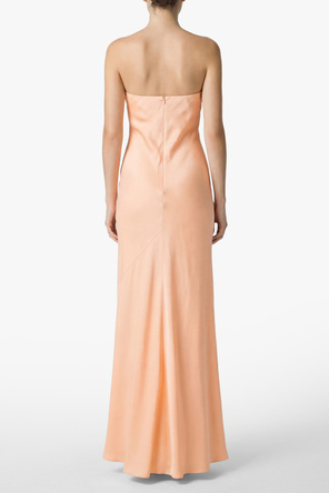 forte_forte Satin off-the-shoulder dress