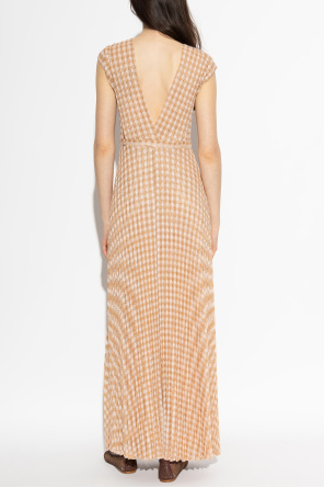 forte_forte Vestido com fio de lurex